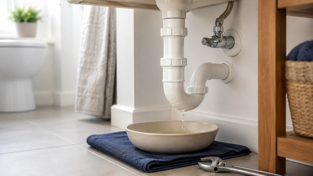 How to fix a leaking bathroom waste trap How to Fix a Leaking Bathroom Waste Trap