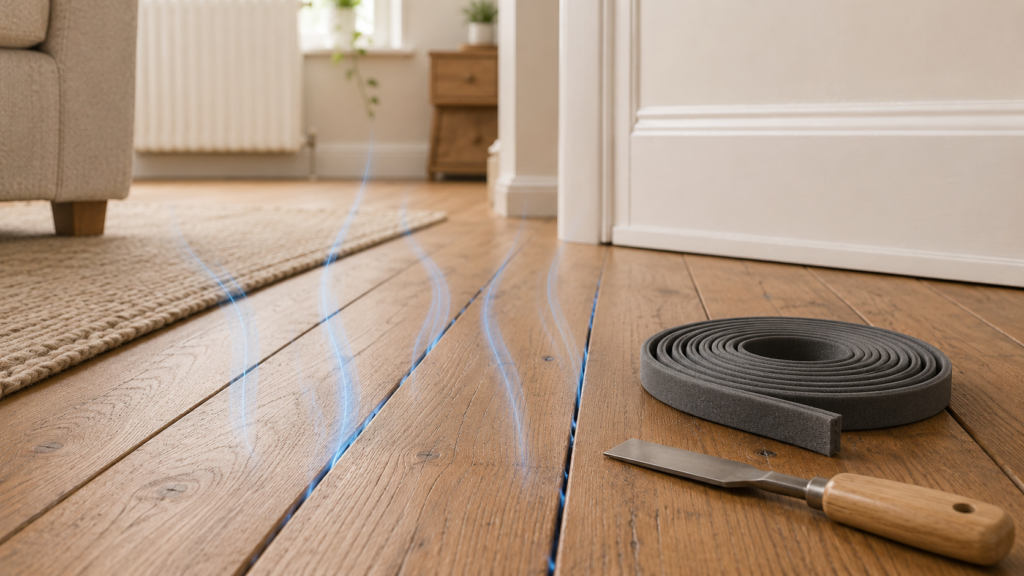 How to stop cold air coming through floorboards How to Stop Cold Air Coming Through Floorboards